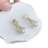 Elegant Korean Style Non-Piercing Pearl Ear Clip Earrings for Women – Versatile, Light Luxury, Pain-Free