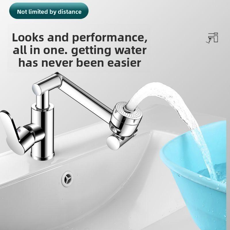 Maneki Neko Waschtischarmatur Waschtisch Badezimmerschrank, Universal Drehbar Drucksteigernd Universal Waschtischarmatur