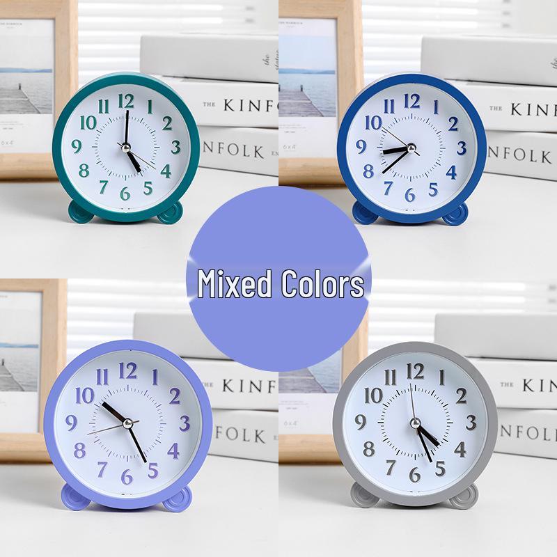 Retro-Wecker mit lauter Glocke und Nachtlicht – geräuschloser Nachttischwecker, kreatives Geschenk für Studenten und als Schlafzimmerdekor