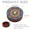 DIY Diamond Painting Colored Pattern Wood Case Partial Drill Crystal Mosaic Storage Container for Home Car Desk Decoration Craft