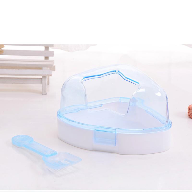 Hamster  Bathroom  Toy, Five-pointed Star Entrance Transparent Bathtub, Sand Bath Room With Sands