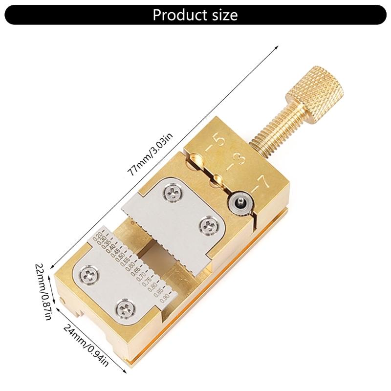 Watch Repair Tool Solid Copper Table Vise Clamp for Secure Watch Wheel Holder Watch Repairing Maintenance