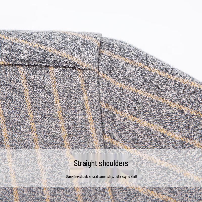 Hodo Men's Brushed Cotton Striped Long-Sleeve Shirt