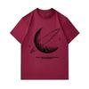 Men's 100% Cotton Crew Neck Short Sleeve T-shirt, Saturn Hand-drawn Sketch Planet Print Casual Tee With Slogan, Comfy Breathable Daily Wear Top For Me