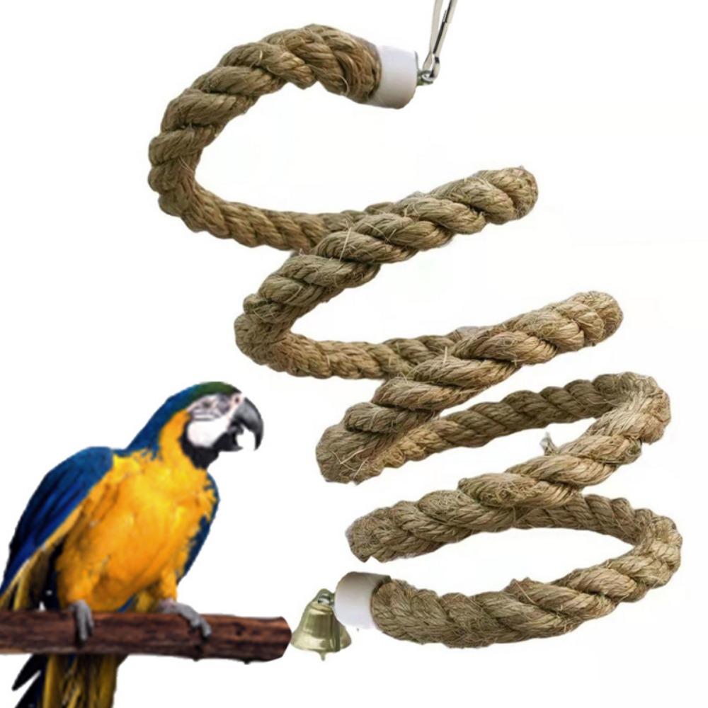 Bite Resistant Bird Cage Toy Parrot Stand Perch Parrot Climbing Rope Cockatiel Training Toy