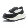 Frühling neue lässige Schuhe Damen Schnürung dicke Sohle flache Sohle Sportschuhe rutschfest Muffin Single Shoes