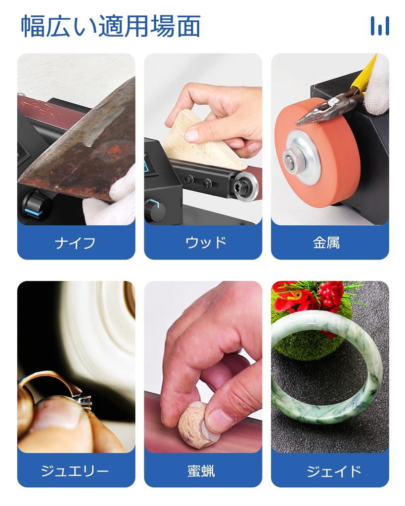 BAOSHISHAN Electric Belt Adjustable Speed Forward and Reverse DIY Polishing and Grinding Adjustable Desktop Belt Infinitely Variable Voltage Sander,