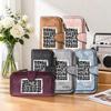 Vintage Long Wallet for Women Men Fashion Letter Print Multi Card Slot Coin Purse
