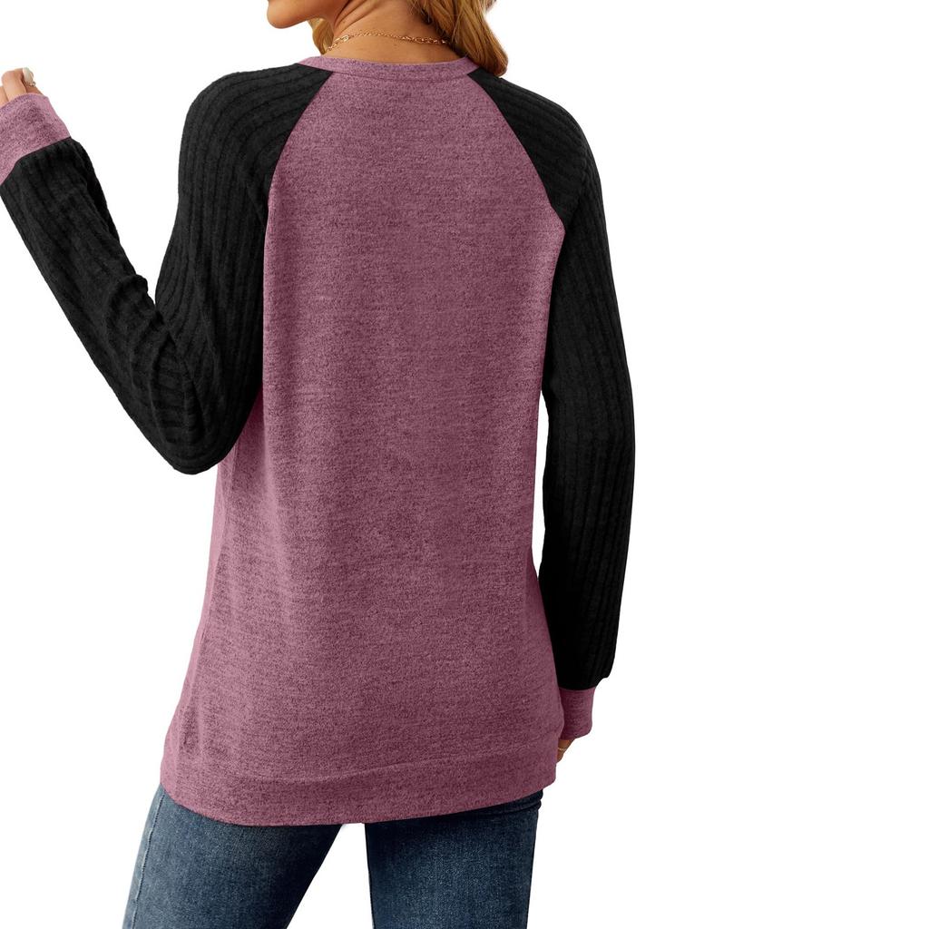 Women's Casual Fashion Long Sleeve Shirt Oversized Solid Color Tops