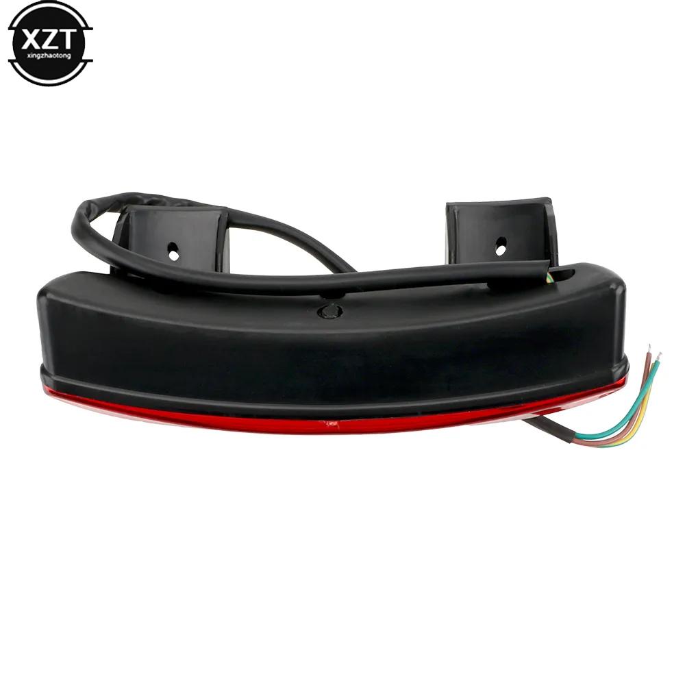 Bike Motorcycle Lights Rear Fender Edge Red LED Brake Tail Light Motocycle For Harley Touring Sportster XL 883 1200 Cafe Racer