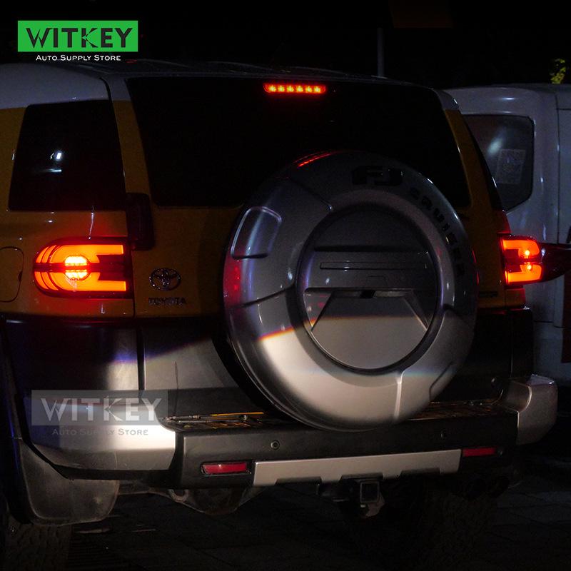 LED Taillight Assembly with Sequential Turn Signal & Daytime Running Light for 2007-2020 FJ Cruiser.