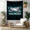 Philadelphia Eagles Custom Your Name Wall Decor Tapestry Art For Pet Memorial Birthdaywedding Party Backdrop Family Gift