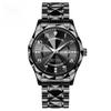 Men Quartz Watch Waterproof Date Week Luminous Wristwatch Stainless Steel Watch Business Clock