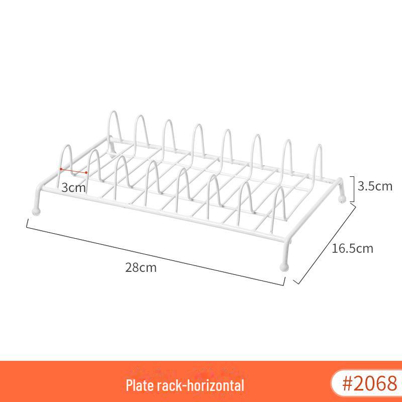 

Подставка для слива тарелок и мисок для хранения на столешнице и в шкафу