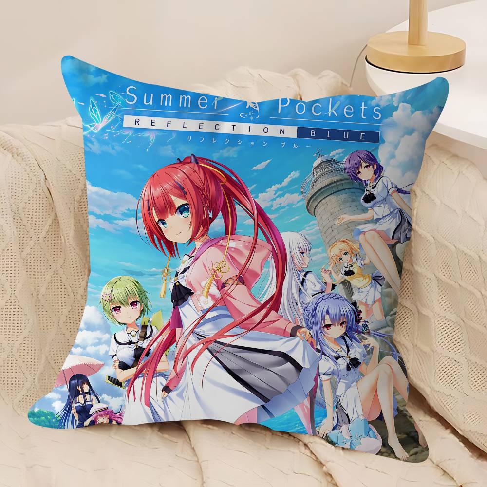 Anime S-Summer Pockets Personalized Pillow Cover Kids Bedroom Wild Party Decor Pillowcase Kid Birthday Shower Gift