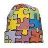 New Arrival Man Colorful Puzzle Cartoon Bonnet Hat Stuff Winter Spring Skullies Unisex
