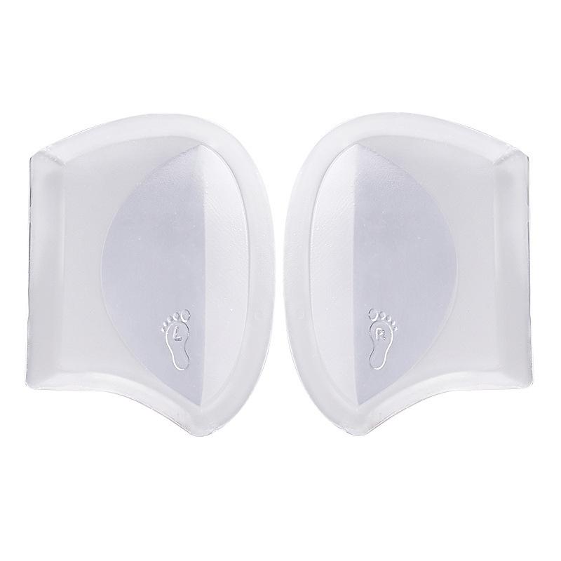 Новая гелевая стелька-супинатор для плоской стопы, самоклеящаяся, для плантарного фасциита, половина размера, супинаторная половина стельки S