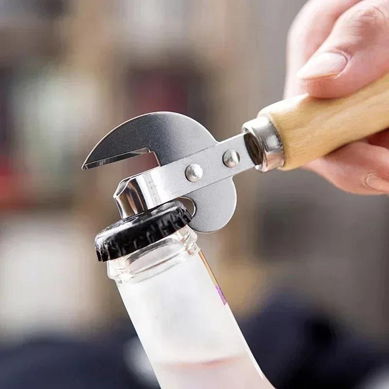 Can Opener Multifunctional Gadgets Manual Lid Remover Kitchen Accessories For Jars Canisters Bottle Opener