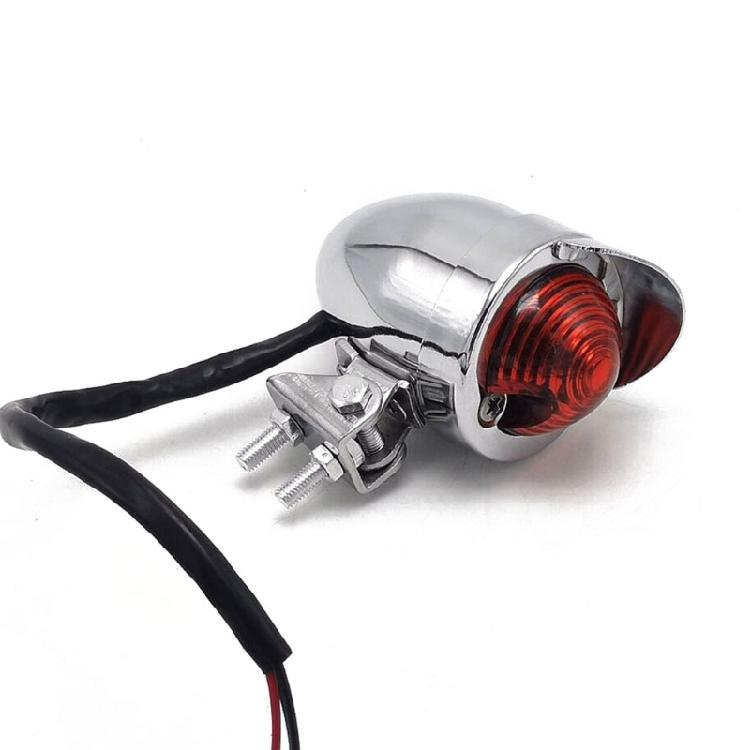 1 PC Motorcycle Red 12V LED Adjustable Cafe Racer Style Stop Tail Lamp Motorbike