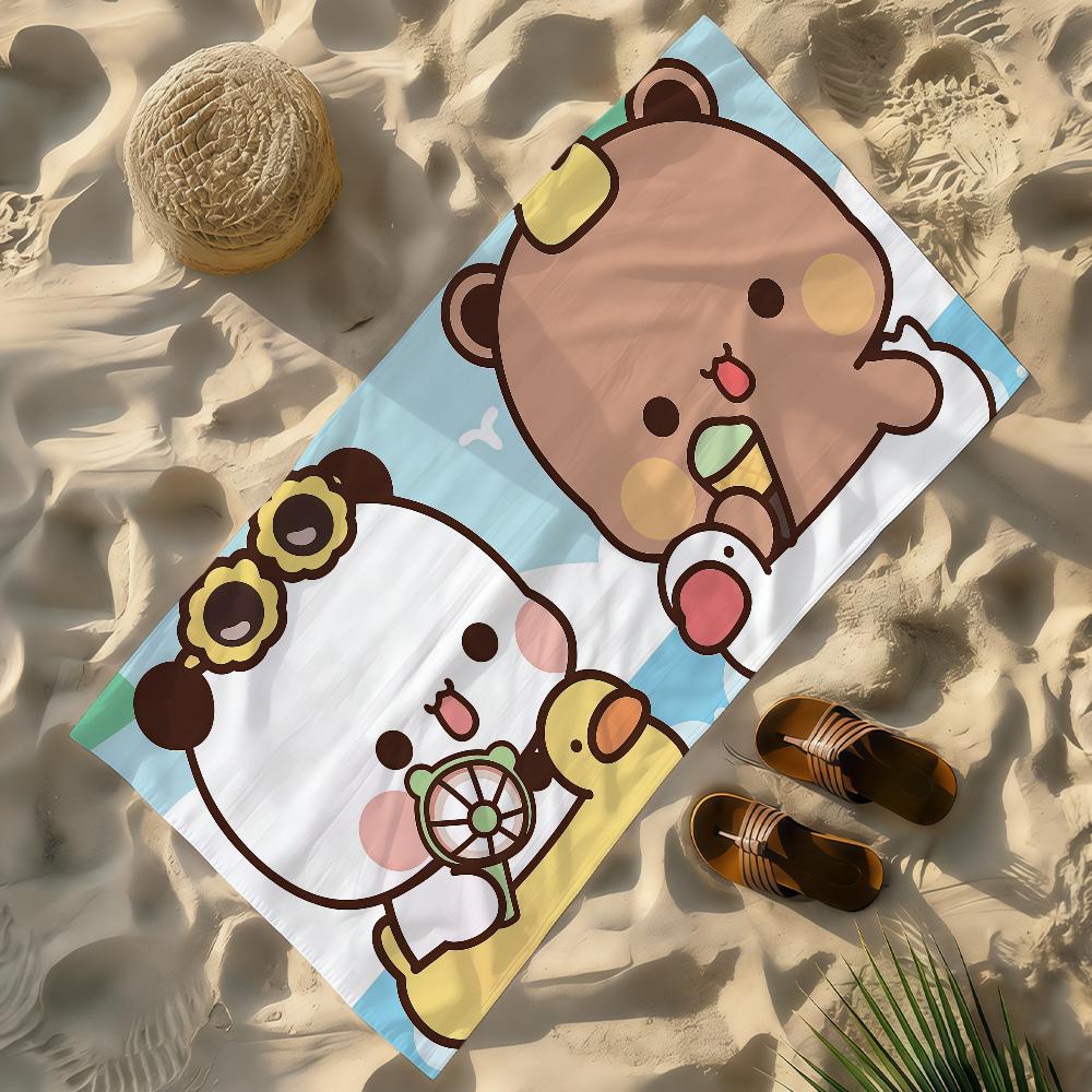 Cartoon BuBU Dudu Kawaii Towel Soft Lightweight Anti-Sand Large Beach Towel Quick-Drying Bath Sports Family
