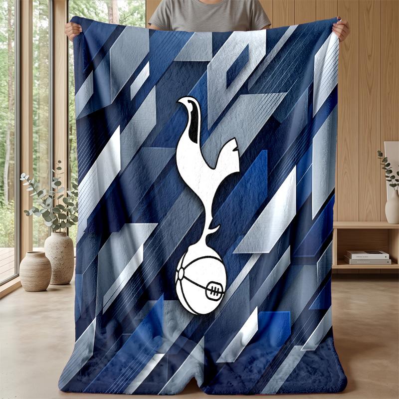 Tottenham Hotspur Themen-Decke Weiche Flanell-Decke Plüsch-Überwurf Gemütliche Sofa-Bett-Decke für Heimdekoration