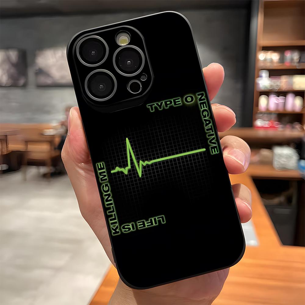 Rock Band Type O Negative Phone Case For IPhone 17 Pro Max 15 Pro 16 14 Plus 12 13 Mini 11 Pro Shockproof Soft Cover