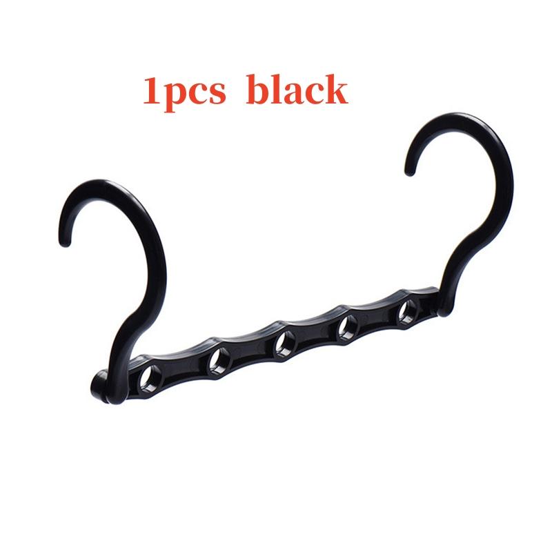 Space Saving Storage Hangers Multifunction Plastic Clothes Racks Rotary Organizer Hangers 5 Hole Closet Wardrobe Organizer