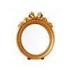 Round Decorative Mirror Traditional with Bow Detail Ornate for Vanity