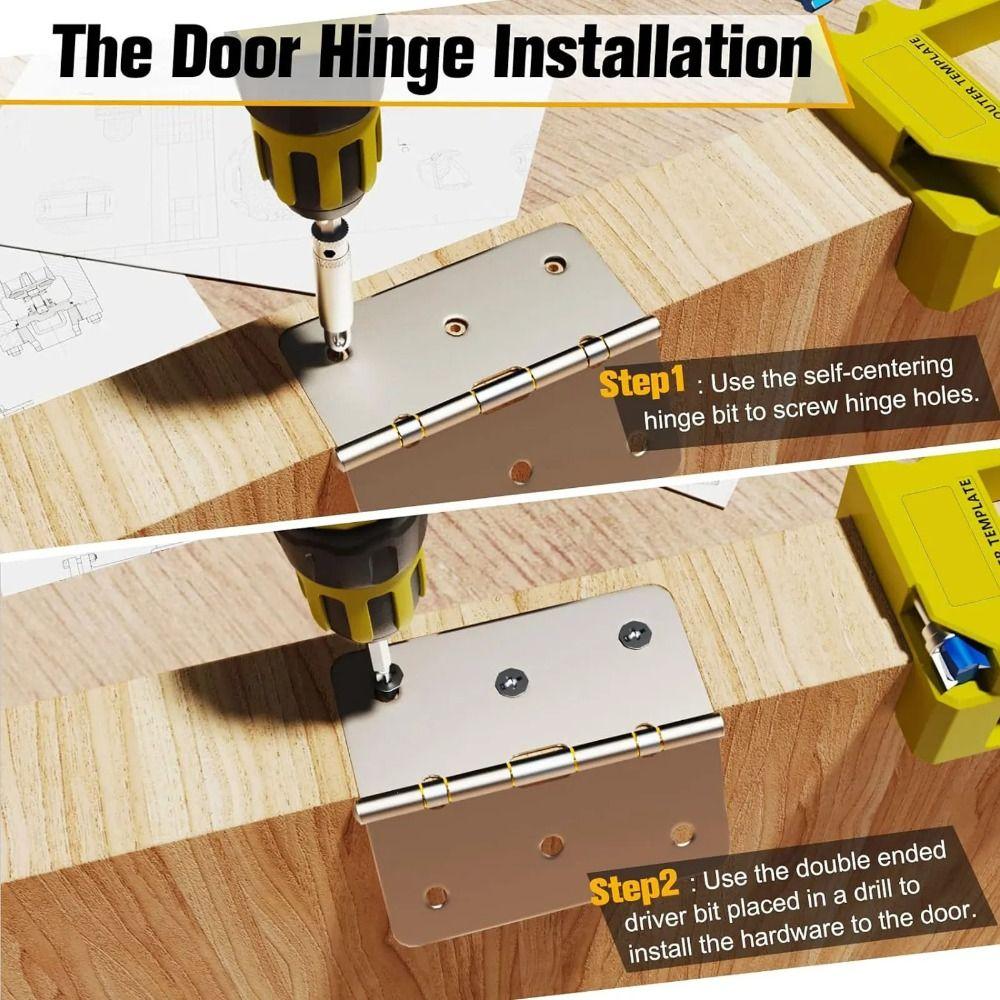 Professional Mortiser Hinge Installation Kit Door Hinge Router Template  Lock Handle Installation
