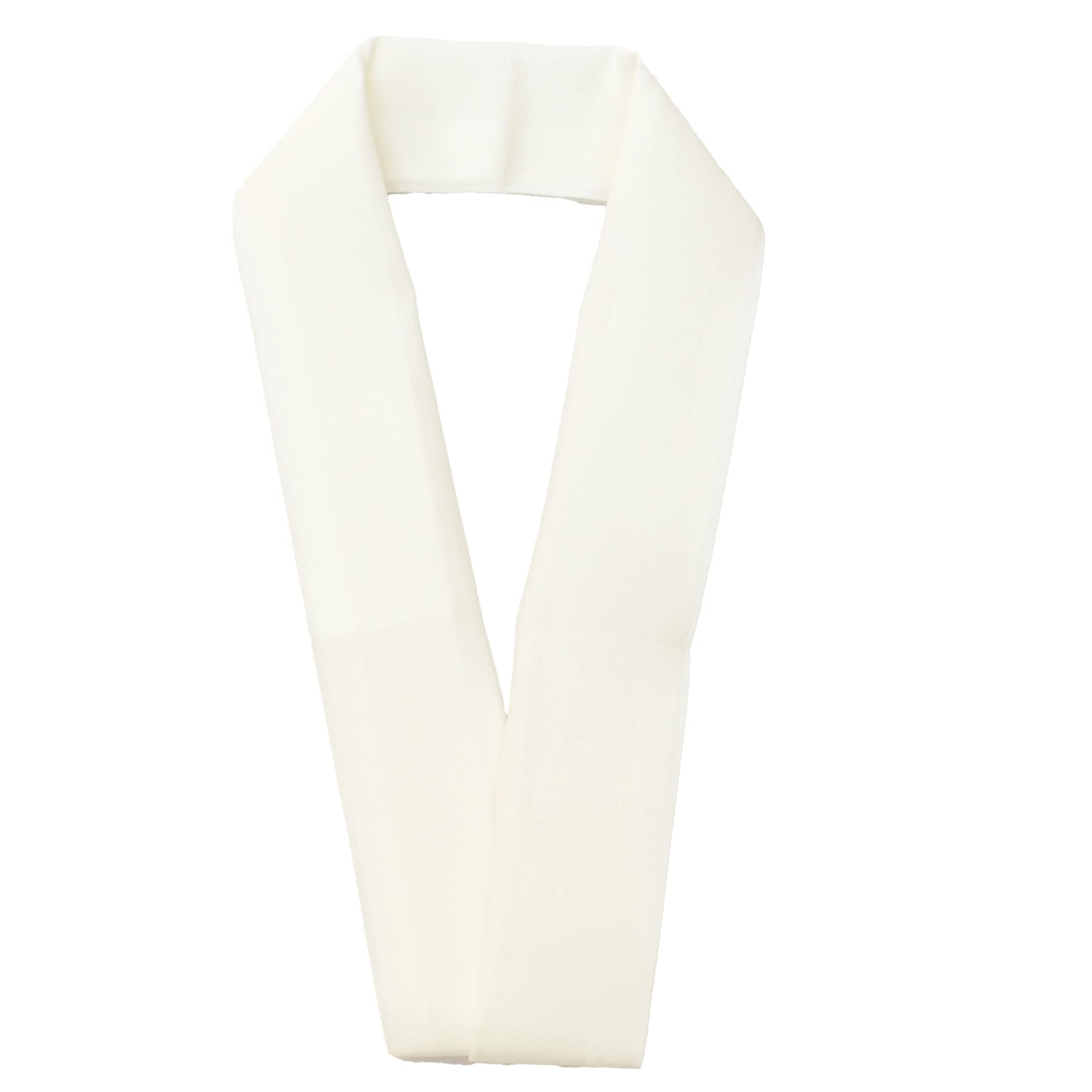 

[Кимоно Хитотоки] Легко прикрепить, без шитья, белый, чистый шелк, стирающийся, лента продается отдельно, воротник с застежкой-кнопкой, сделано в Японии, высокое качество, оригинальный