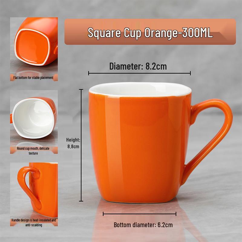 Ceramic Cups: Solid Colors for Hotels & Guesthouses - Versatile Coffee & Milk Mugs