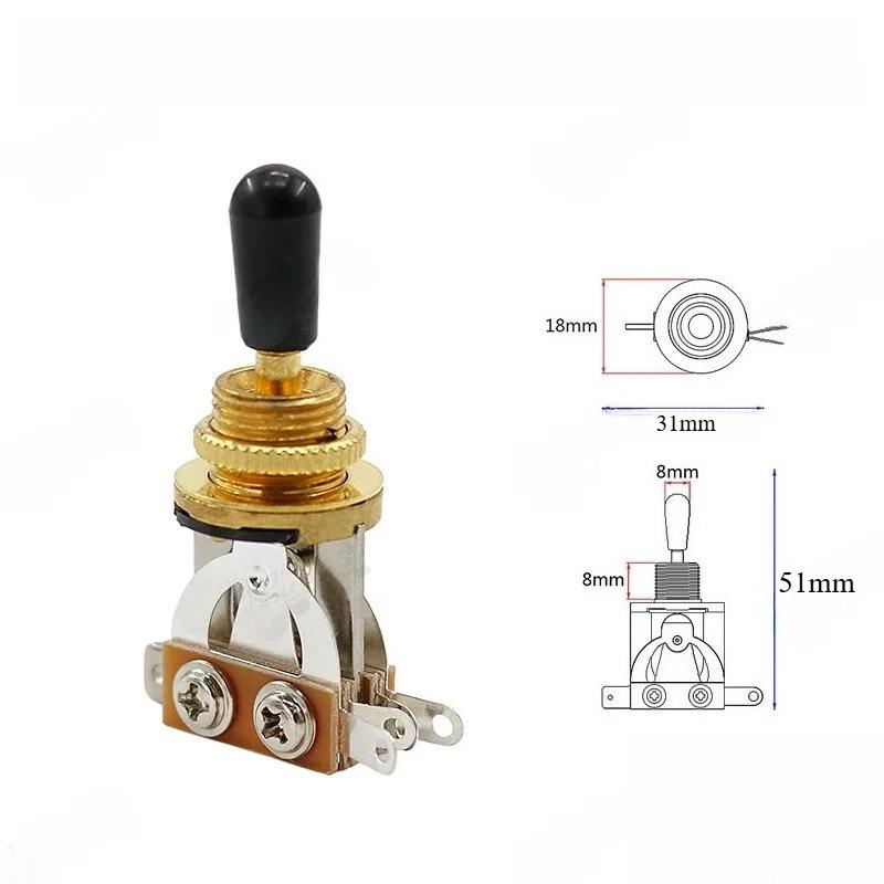Guitar LP Equal Tone Switch Tee Gear Toggle Knob Headsto Piup Selector Switch Accories for  Guitar