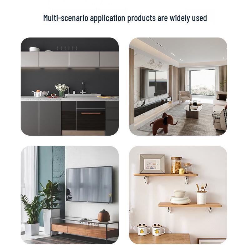 Schwerlast-Schwebender TV-Schrankhalter: Verbreiterte & Verdickte Dreieckige Regalstütze