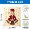 5D Framed Pearl Art Kit with Christmas Nutcracker and Pine Branches Sparkling Bead Canvas DIY Handmade Craft for Kids Bedroom Wall Decor Gift
