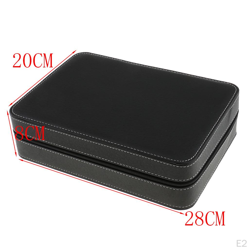 For Men - Luxury PU Leather Watches Display Case, Jewelry Storage, Large Holder Bangle Bracelet