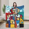 Warme weiche Überwurfdecke Picknick Pablo Picasso Kunstdecke Spanischer Künstler Flanell Tagesdecke für Wohnzimmer Sofabettbezug