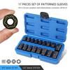  17Pcs Reinforced Nut Driver Set Nut Driver for Impact Drill Deep Nut Driver Set