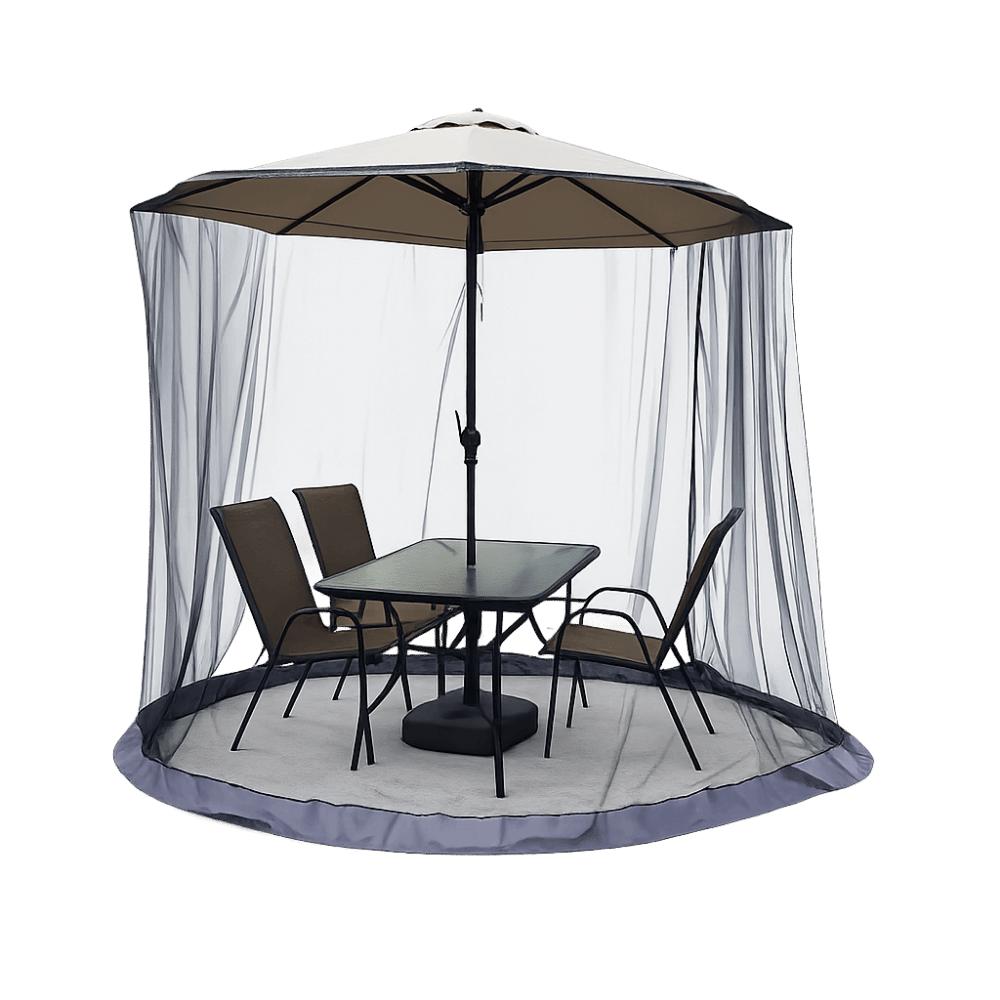 Easy Installation Patio Umbrella Netting Breathable Outdoor Canopy Netting  Camping 230x300cm-alloy model
