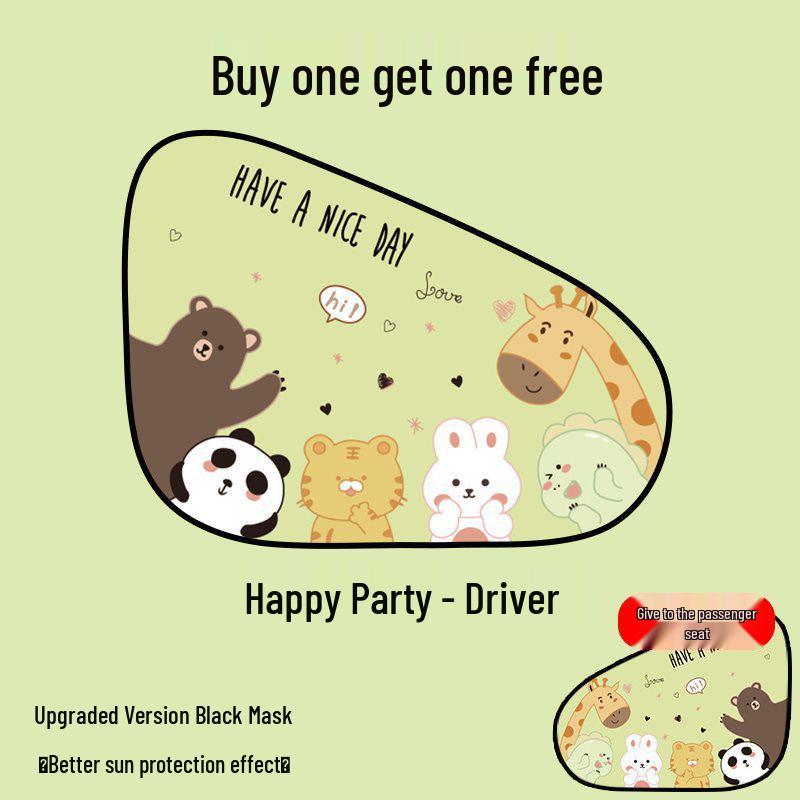 Car Side Window Sunshade - Sun Protection & Heat Insulation Visor Curtain