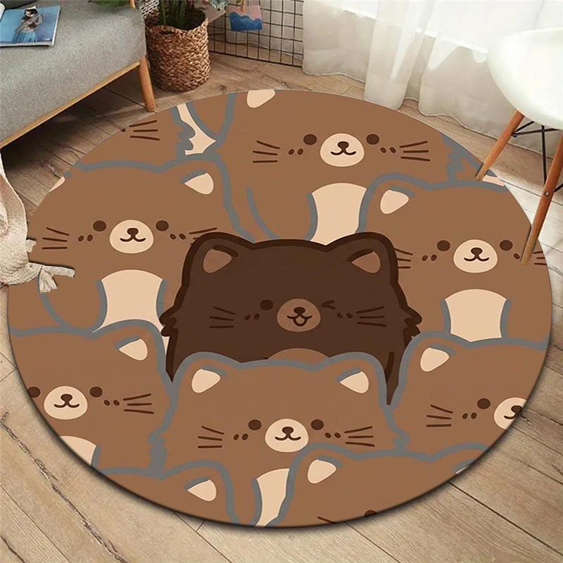 

1Pc Brown bear Print Flannel Blanket, High quality Comfortable for All Seasons, Home Decor, Warmth and Comfort, Perfect for Christmas Gifts 80cmx80cm