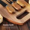 3-Piece Acacia Wood Cutting Board Set - Kitchen & Cheese Boards for Vegetables & Western Steak