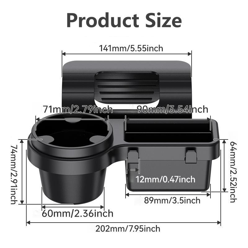 Car Multifunctional Mobile Phone Storage Box, Car Key Storage, Window Side Miscellaneous Items, Cup Holder, Window Storage Rack