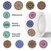 500 Pieces/rolling Sticker Hot-selling Tape Mandala Pattern Sticker Hand Account Material Decorative Envelope Seal Sticker