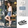 Woven hollow Mary Jane shoes women's breathable one-word strap single shoes women's new summer fashion commuter flats