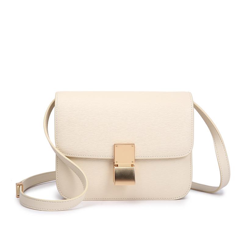 Neue Box Tofubeutel Leder Damen Tasche Zahnstocher Muster Kleine Quadratische Tasche Stewardess Tasche Einzelne Schulter Umhängetasche Vielseitig Unterarmtasche