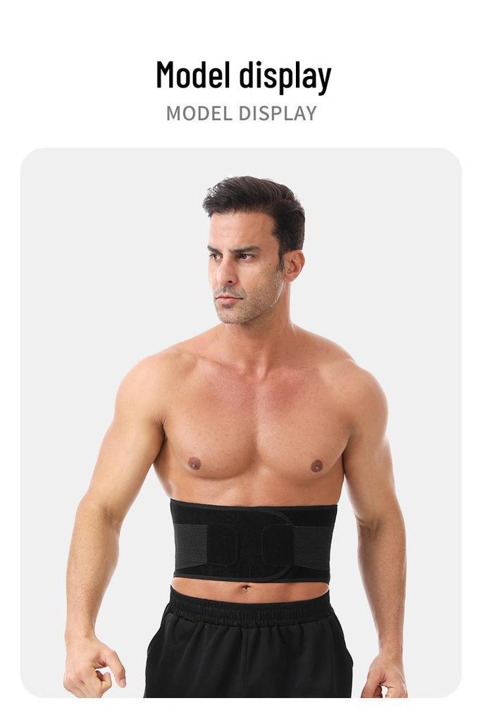 Professional Lumbar Support Belt for Fitness, Squats, Running, and Badminton with Tummy Control and Breathable Mesh Design.