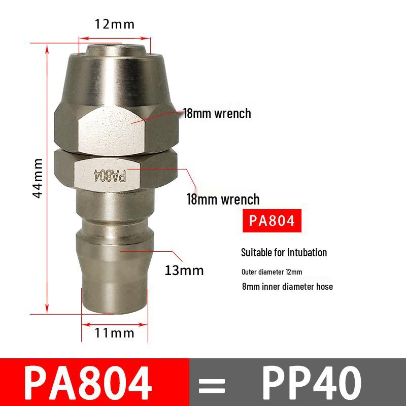 C-Type Pneumatic Quick Connector for Air Compressors and Oxygen Hoses