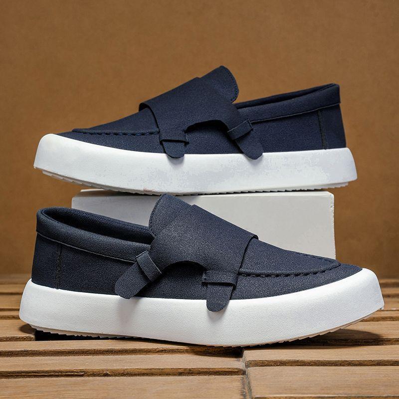 Mode Vintage Herren Wildleder Kleiderschuhe Lässige Flache Schuhe Outdoor Bequeme Herren Fahrschuhe Slipper Loafers Zapatos De Hombre