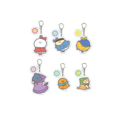 Stationery with 02 Retro Pop Ver. [Original Illustration] Acrylic Keychain with Parts Complete Set (6-Piece Box)