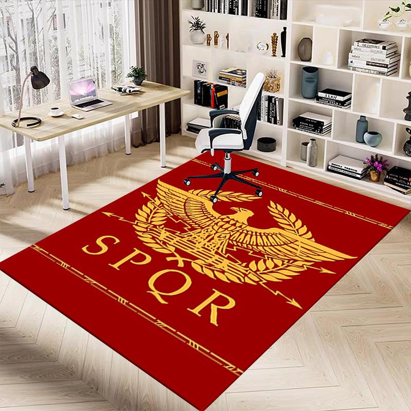 1pc Eagle SPQR Carpet, Office Rug Outdoor Mat Home Decor Area Carpet Festival